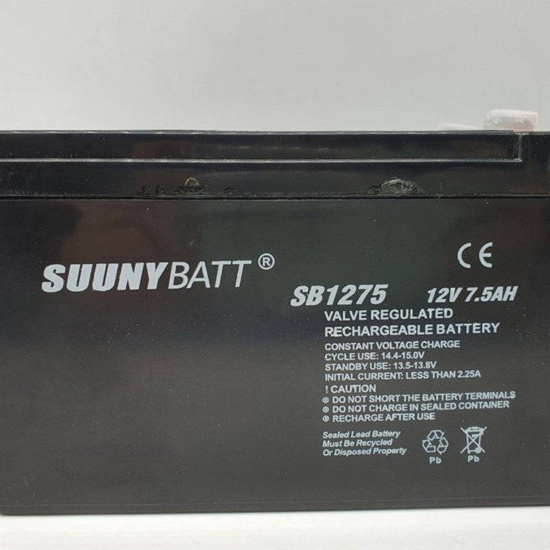 باطری دزدگیر 12 ولت 7.5 آمپر سانی بت مدل 1275