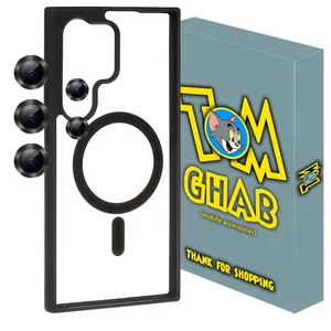 کاور تام قاب مدل مگ سیف SPG مناسب برای گوشی موبایل سامسونگ Galaxy S22 Ultra به همراه محافظ لنز