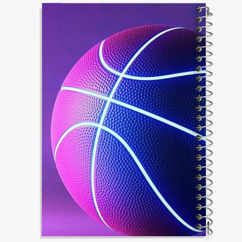 دفتر ژورنال نویسی 50 برگ خندالو مدل نقطه ای طرح توپ بسکتبال کد N1726