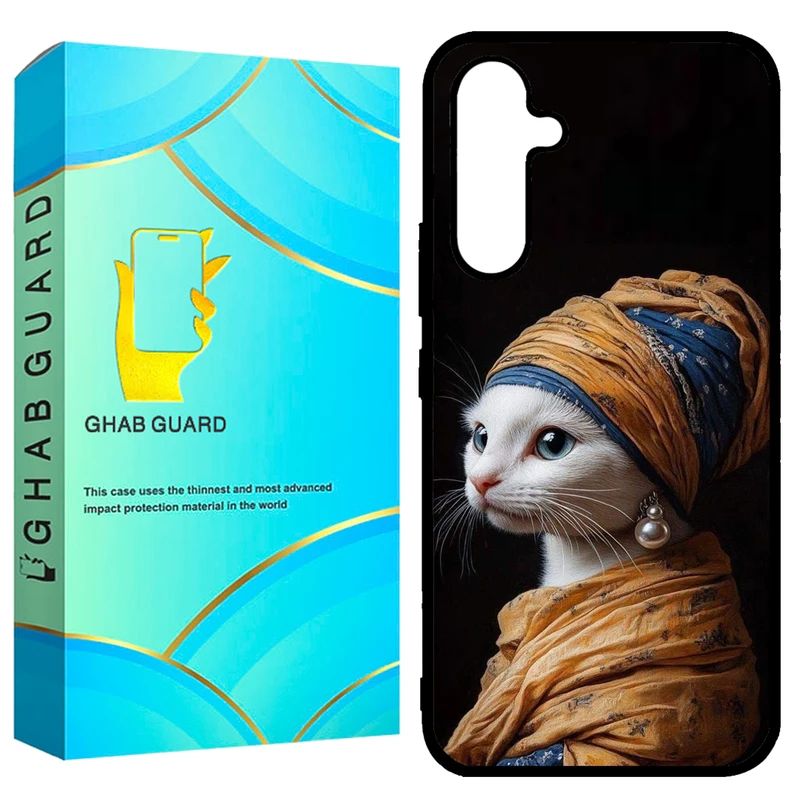 کاور قاب گارد طرح گربه مدل GCHPA54 مناسب برای گوشی موبایل سامسونگ  Galaxy A54 5G