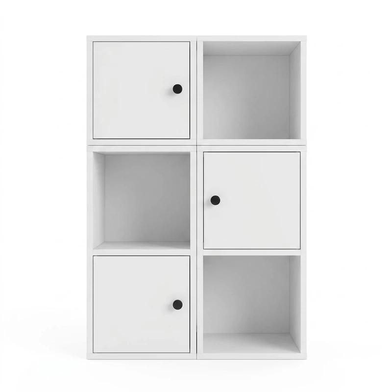 کتابخانه ایستاده مدل نولا 6 خانه