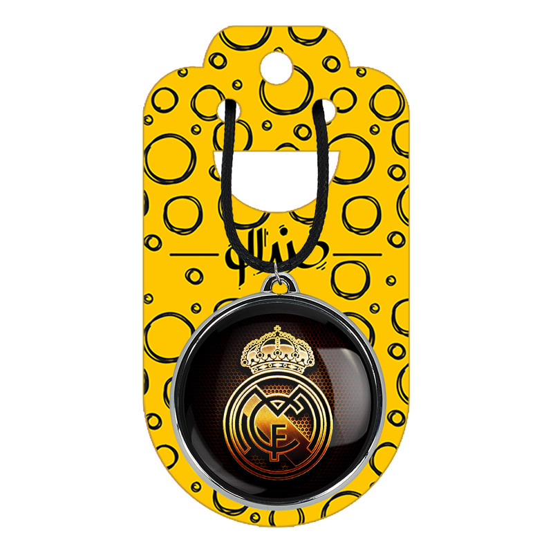 گردنبند خندالو مدل باشگاه رئال مادرید Real Madrid کد 2637126367