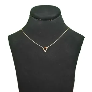 گردنبند نقره زنانه مدل هرم چشم ببر