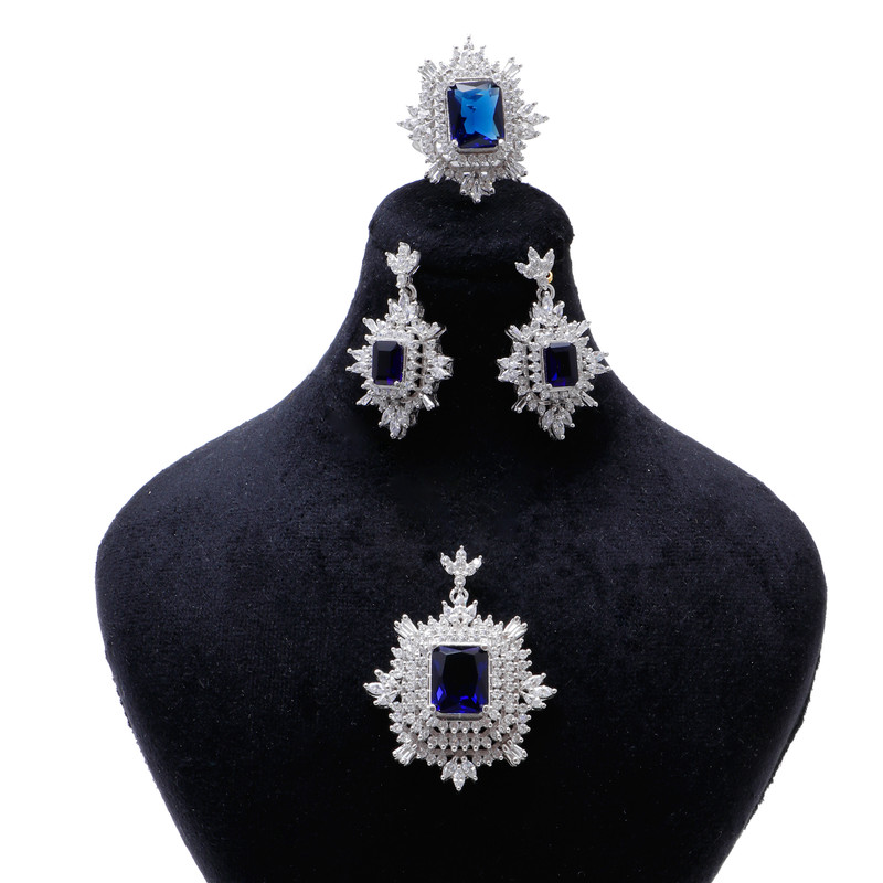 نیم ست نقره زنانه مدل GTA-407