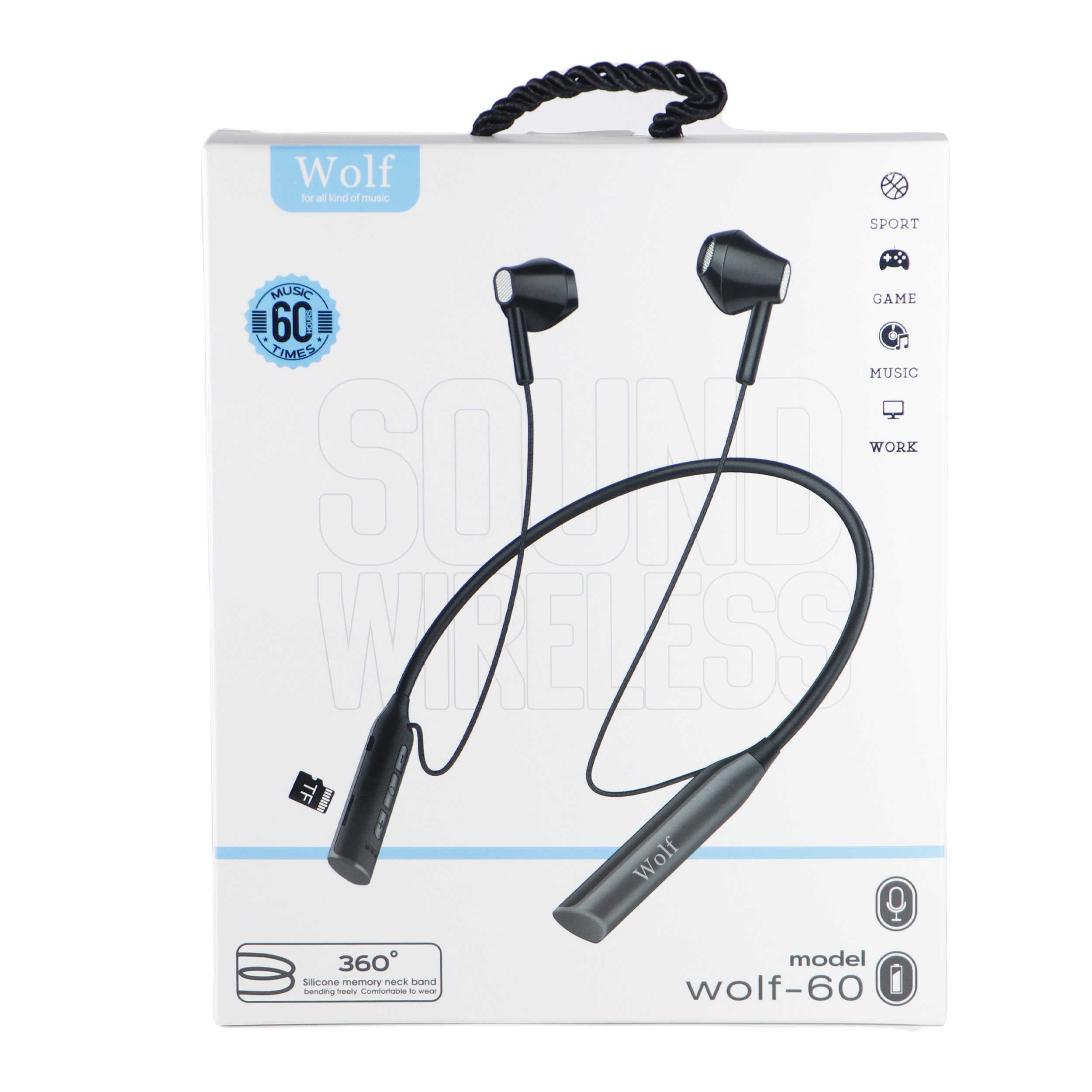 هدست بلوتوثی ولف مدل 60