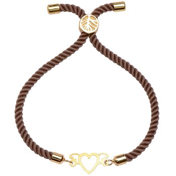 دستبند طلا 18 عیار زنانه کرابو طرح قلب مدل Kr1793
