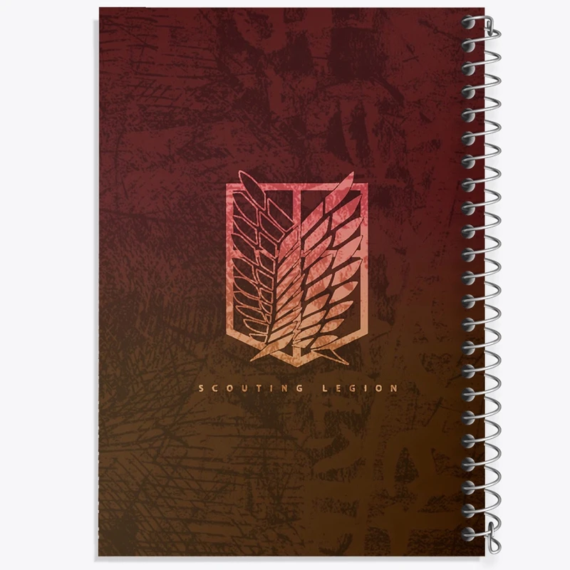 دفتر مشق 100 برگ خندالو طرح انیمه اتک آن تایتان کد F1744