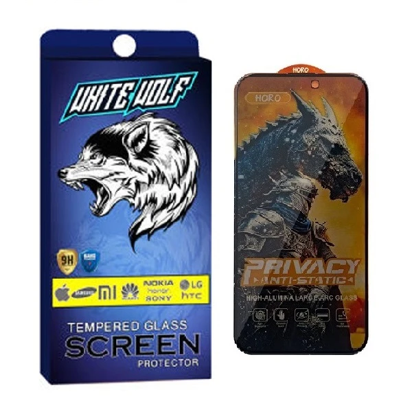 محافظ صفحه نمایش حریم شخصی وایت ولف مدل HORO مناسب برای گوشی موبایل اپل iPhone 16