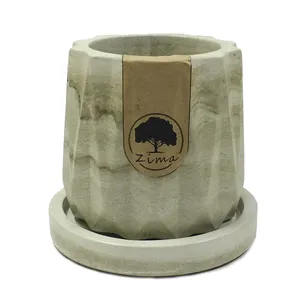 گلدان زیما طرح سنگی مدل حافظ