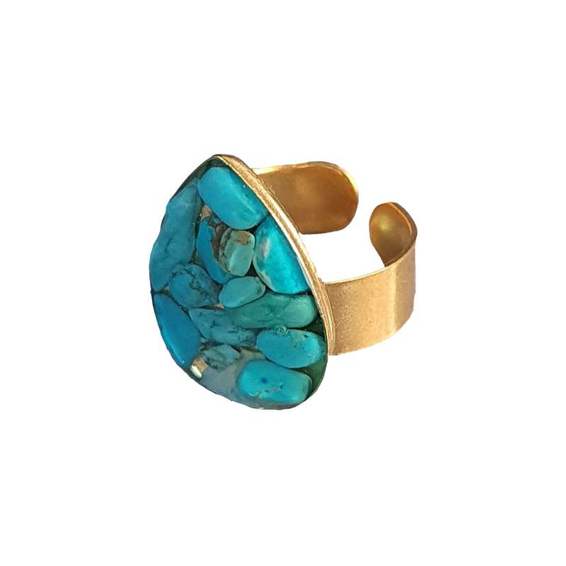 انگشتر زنانه مدل فیروزه 