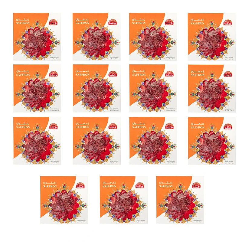 زعفران نگین کیمیا طلایی - 0.5 گرم بسته 15 عددی
