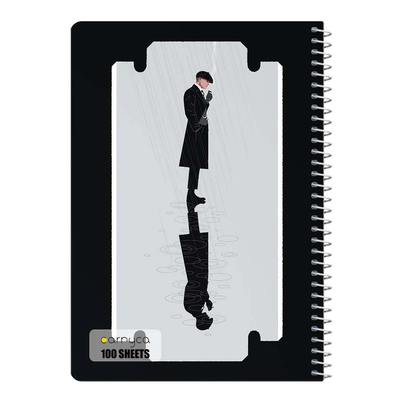 دفتر شطرنجی 100 برگ سیمی کارنیکا طرح پیکی بلایندرز Peaky Blinders کد 93947