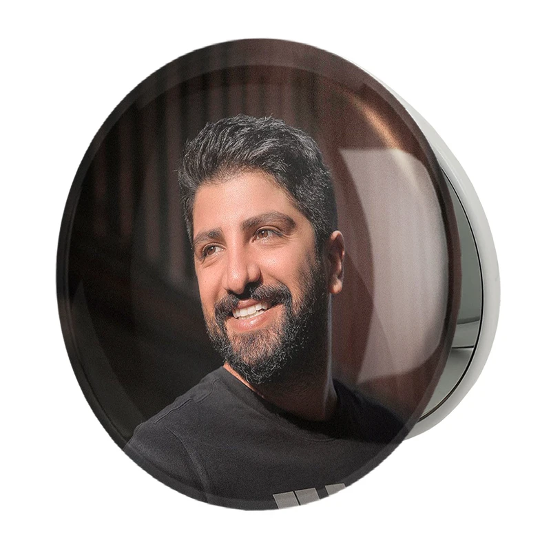 آینه جیبی خندالو طرح زانیار خسروی مدل تاشو کد 6369 