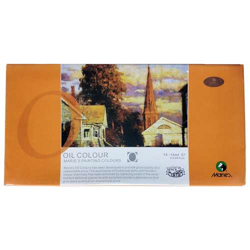 رنگ روغن ماریز کد E1386B بسته 12 عددی حجم 12 میلی‌لیتر