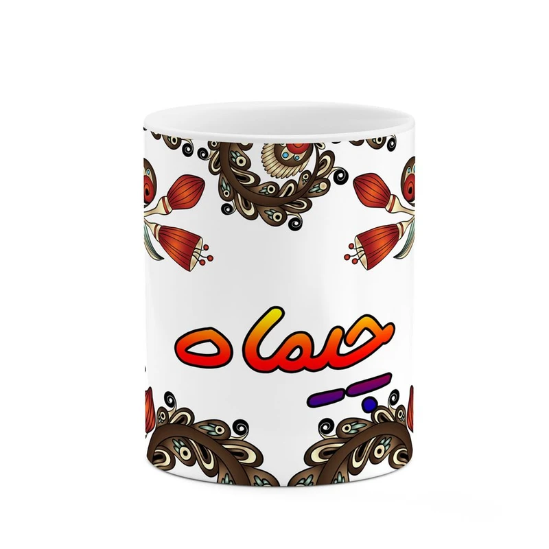 ماگ کاکتی مدل اسم چیماه طرح سنتی گل و بته کد mgh44749