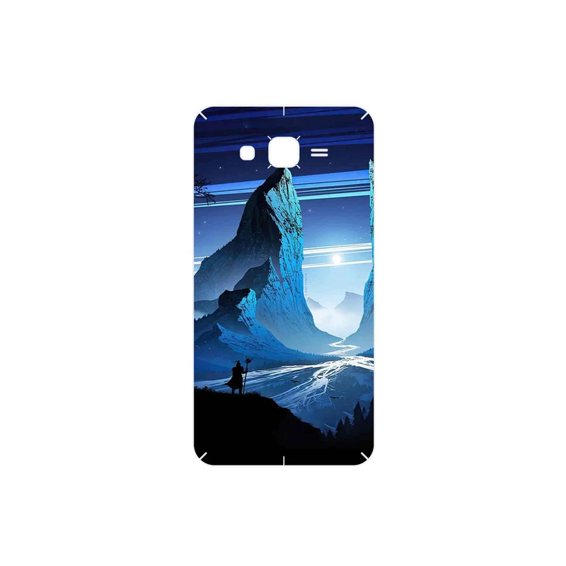 برچسب پوششی ماهوت مدل Blue Mountains Digital Art مناسب برای گوشی موبایل سامسونگ Galaxy J7 2015
