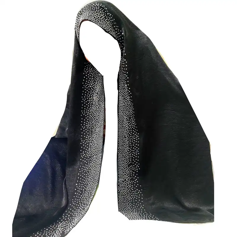 شال زنانه مدل پتینه کوپرا مجلسی نگین کاری