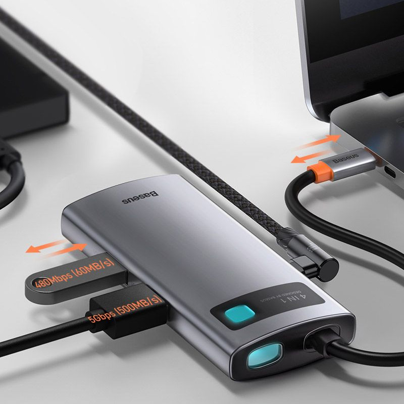 هاب 4 پورت USB-C باسئوس مدل CYOG