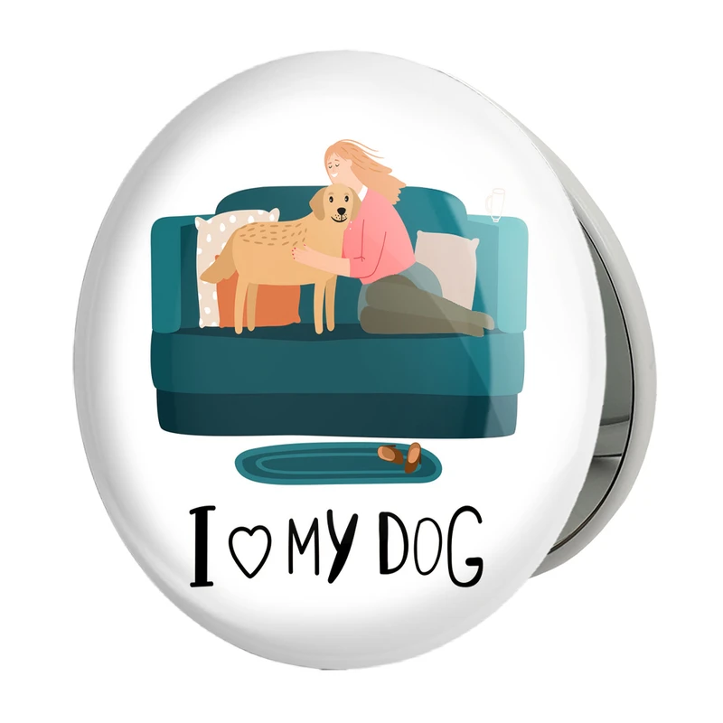 آینه جیبی خندالو طرح حمایت از حیوانات مدل تاشو کد 27385 