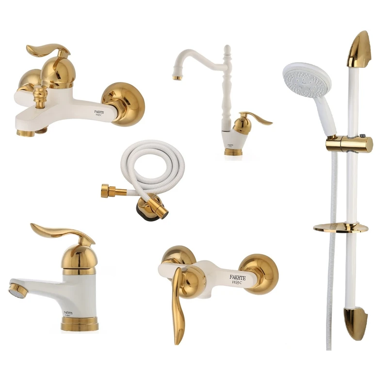 ست شیرآلات فاخته مدل قهرمان سازه کدST-SAM مجموعه 6 عددی