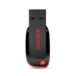فلش مموری سن دیسک Cruzer Blade CZ50 ظرفیت 32 گیگابایت با رابط USB 2.0، سرعت انتقال 30 مگابایت بر ثانیه، طراحی بدون درپوش و بدنه مات مقاوم در برابر لک و اثر انگشت، دارای شیار اتصال بند و نرم‌افزار امنیتی