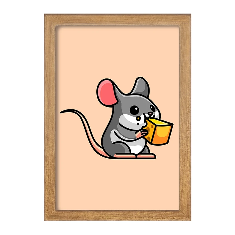 تابلو خندالو مدل حیوانات بامزه موش کد 28181