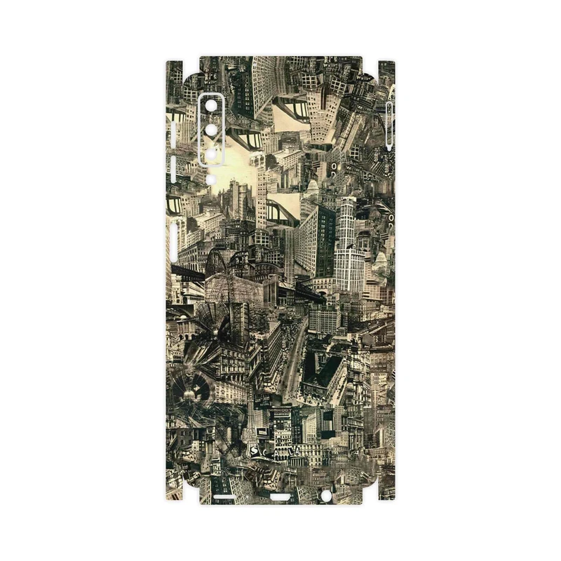برچسب پوششی ماهوت مدل Collage of Skyscraper-FullSkin مناسب برای گوشی موبایل سامسونگ Galaxy A7 2018
