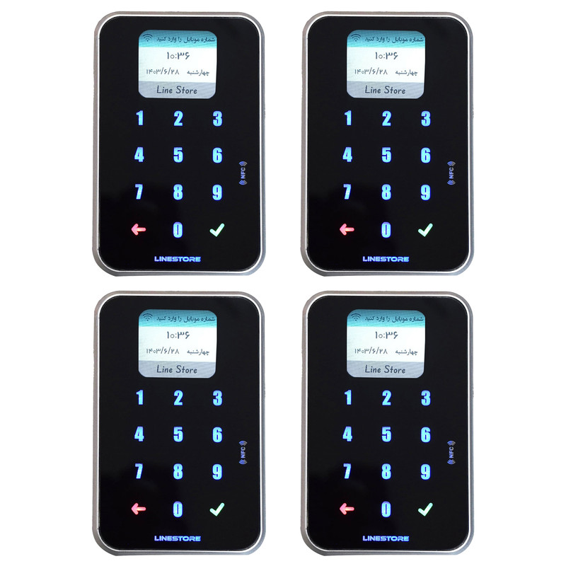 دستگاه باشگاه مشتریان لاین استور مدل پکیج 4 عددی لمسی