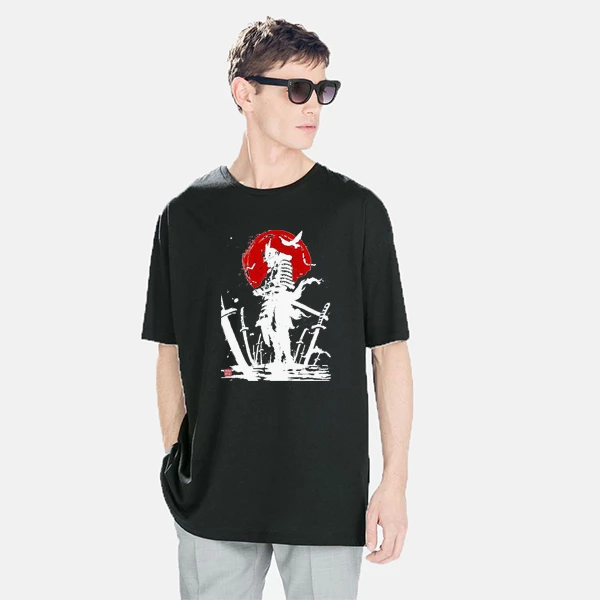 تی شرت آستین کوتاه مردانه مدل سامورایی ژاپنی کد ANM084