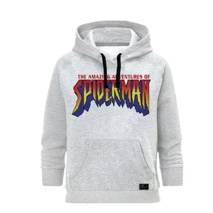 هودی زنانه مدل Spider-Man کد M161 رنگ طوسی