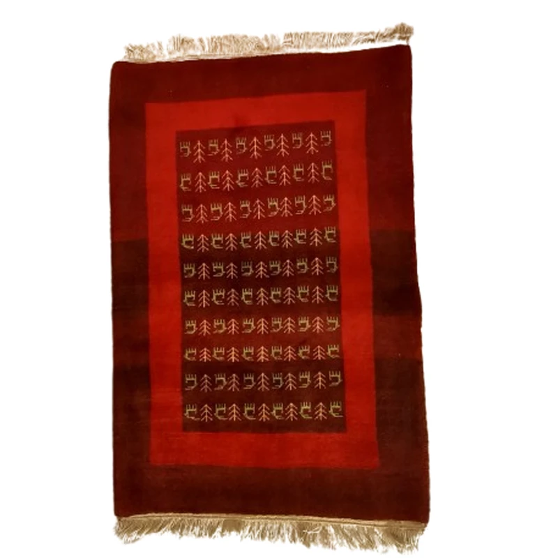 گبه فرش دستباف یک ونیم متری مدل بافت قشقای شیراز کد NKP.Z.N/54