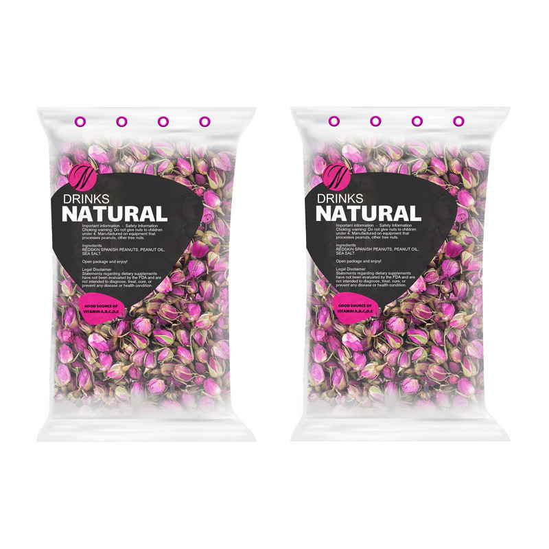 غنچه گل محمدی نچرال - 1 کیلوگرم بسته 2 عددی