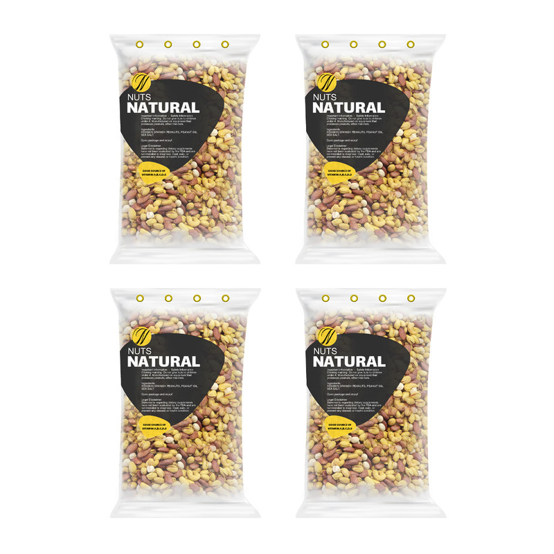 آجیل چهار مغز شور نچرال - 250 گرم بسته 4 عددی