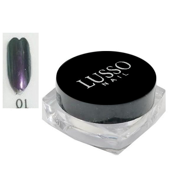 پودر کروم ناخن لوسو مدل بال مگسی کد 01