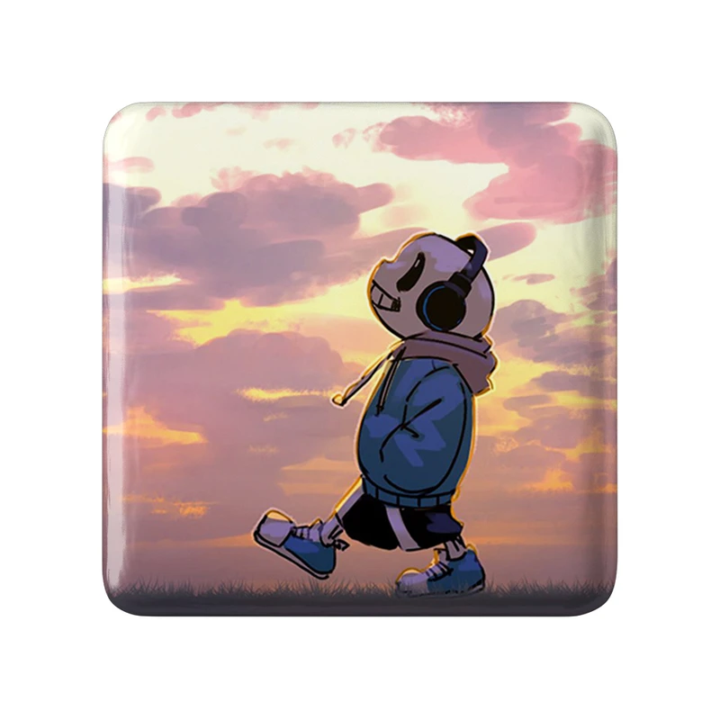 مگنت خندالو طرح بازی آندرتیل (Undertale) مدل مربعی کد 31777