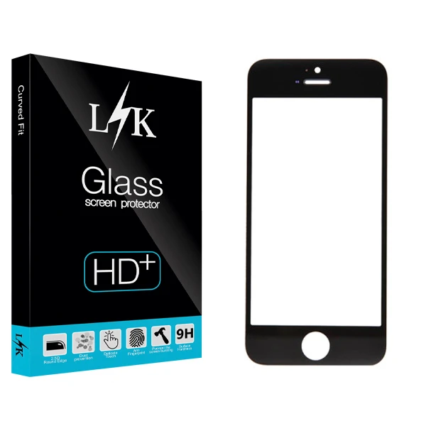 محافظ صفحه نمایش ال کی مدل Hard glass مناسب برای گوشی موبایل اپل Iphone 5s