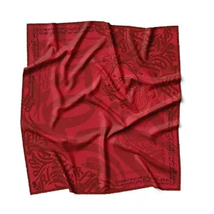 روسری زنانه مدل ابریشم طرح ماهی