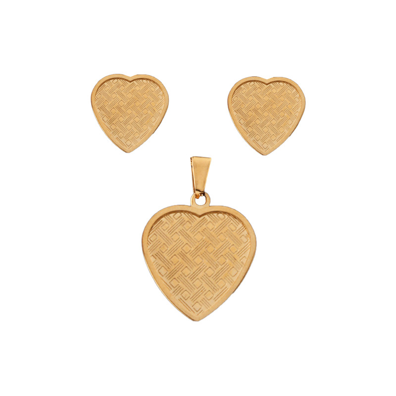 نیم ست زنانه مدل قلبی کد 1425