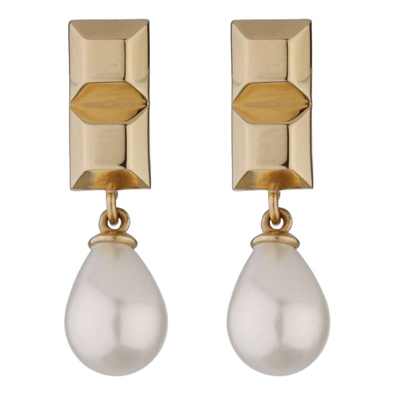 گوشواره طلا 18 عیار زنانه تاج مدل G326 گوشواره طلا 18 عیار زنانه تاج مدل G326
