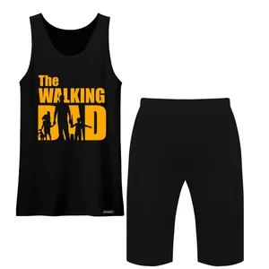ست تاپ و شلوارک مردانه 27 مدل The Walking Dad کد MH1367