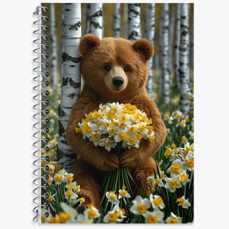 دفتر لغت 50 برگ خندالو طرح خرس بامزه کد F8111