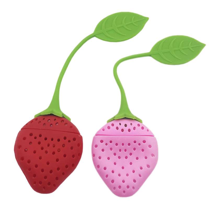 دمنوش ساز مدل توت فرنگی سیلیکونی بسته 2 عددی