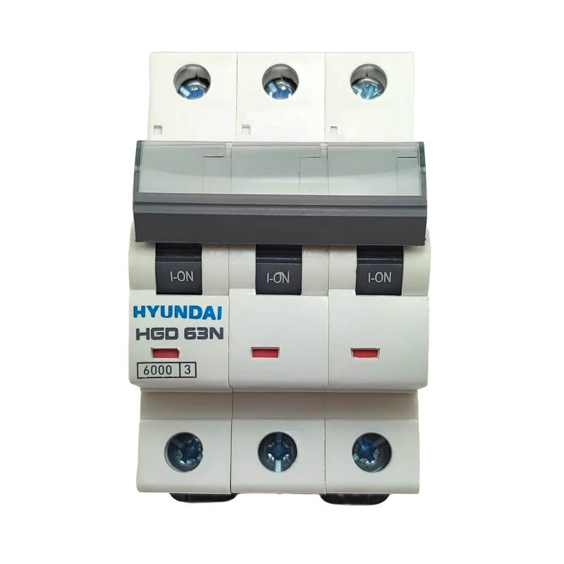 فیوز مینیاتوری سه فاز 50 آمپر هیوندای مدل HGD 63N