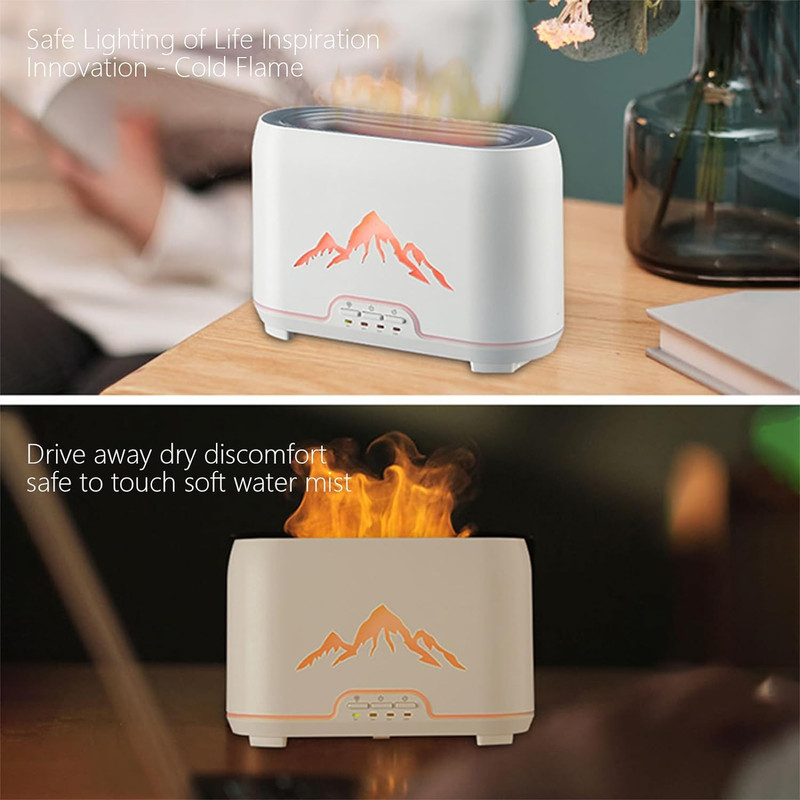 دستگاه بخور سرد مدل کوهستان طرح شعله های آتش