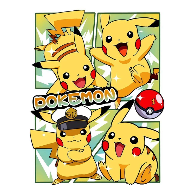 استیکر پارچه و لباس پاد آفرین مدل انیمیشن پوکمون کد 381