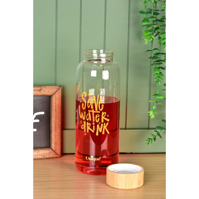 بطری آب یونیک طرح save water کد 3058 گنجایش 1.03 لیتر