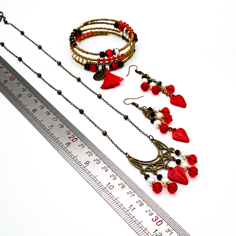 نیم ست زنانه مدل قلب و ماه کد H037