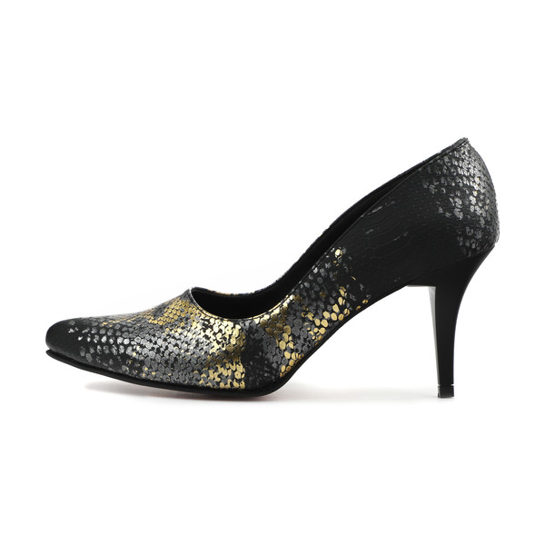 کفش زنانه پاریس هیلتون مدل پوست ماری کد psw20681 رنگ طلایی