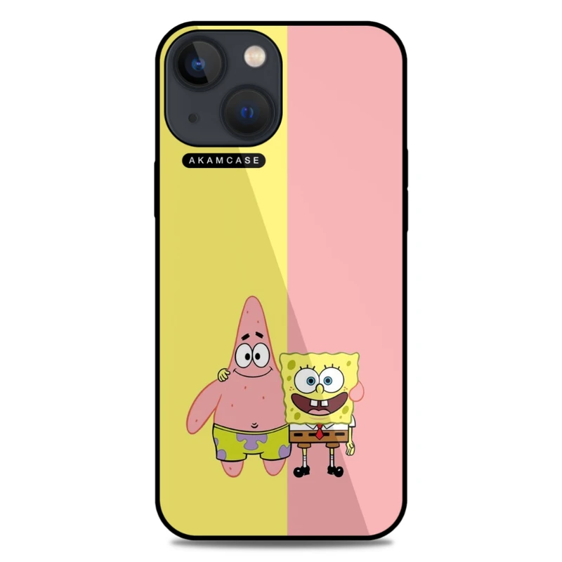 کاور آکام مدل AMC-WA13M-SPONGE BOB6 مناسب برای گوشی موبایل اپل iPhone 13 Mini
