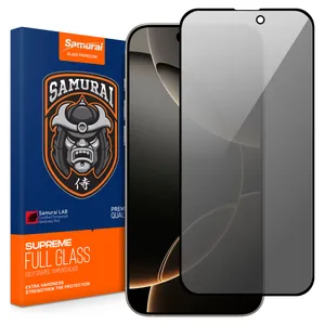 محافظ صفحه نمایش حریم شخصی سامورایی مدل Private مناسب برای گوشی موبایل اپل iPhone 16 Pro Max 